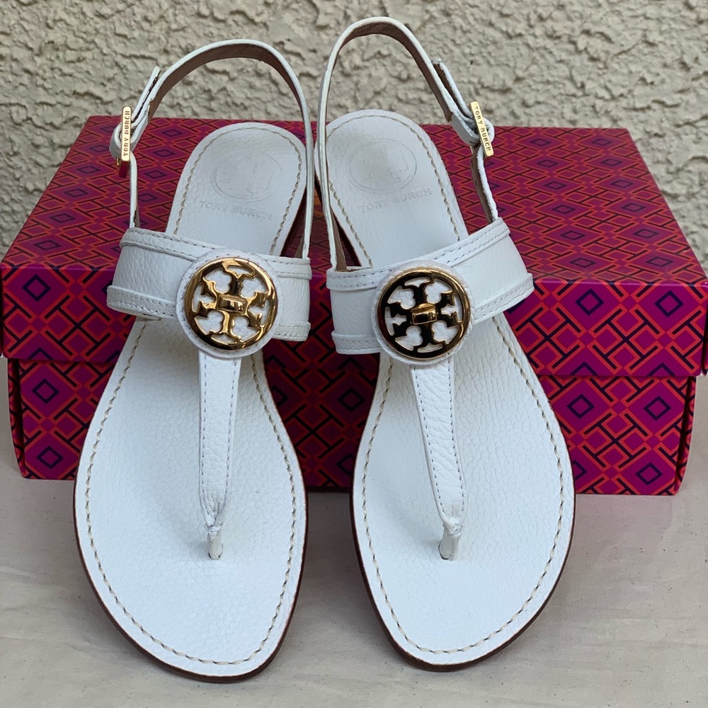 NIB TORY BURCH SEPMA FLAT SLINGBACK THONG SIZE 8